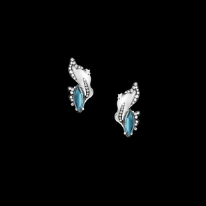 Comet Earrings - London Blue Topaz