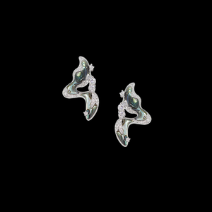 Nebula Earrings - Abalone Shell